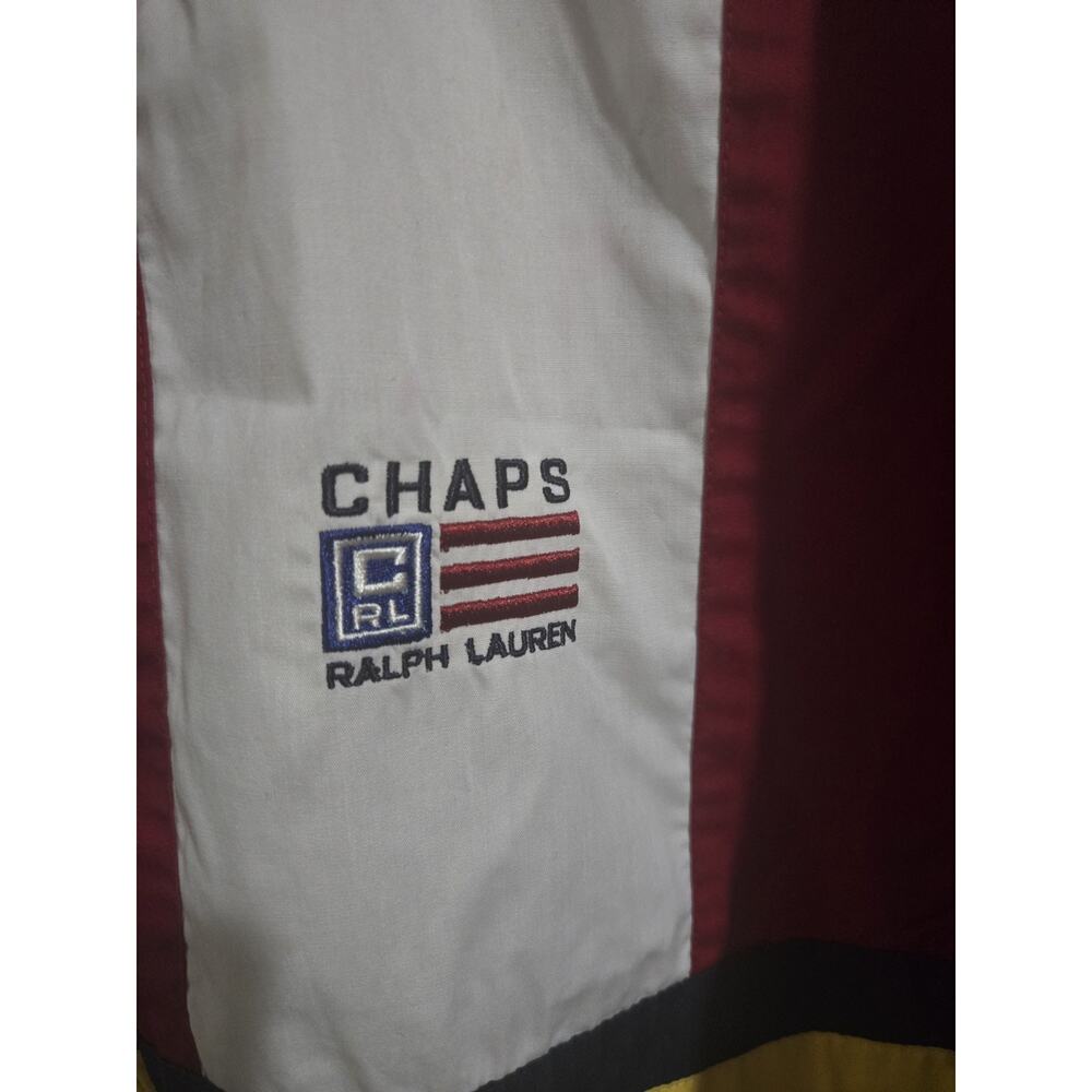 Vintage 1990s Chaps Ralph Lauren Windbreaker Men’s Multicolor Polyester Jacket M - Picture 4 of 10